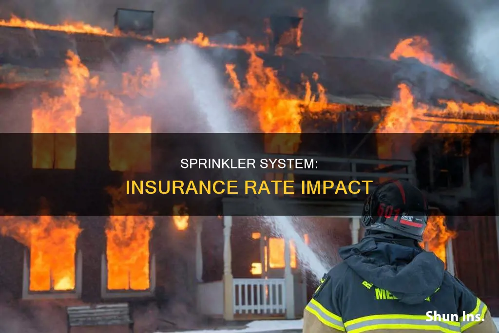 does a sprinkler system affect insurance rate