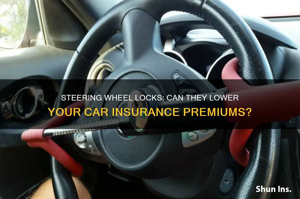 does a steering wheel lock reduce insurance