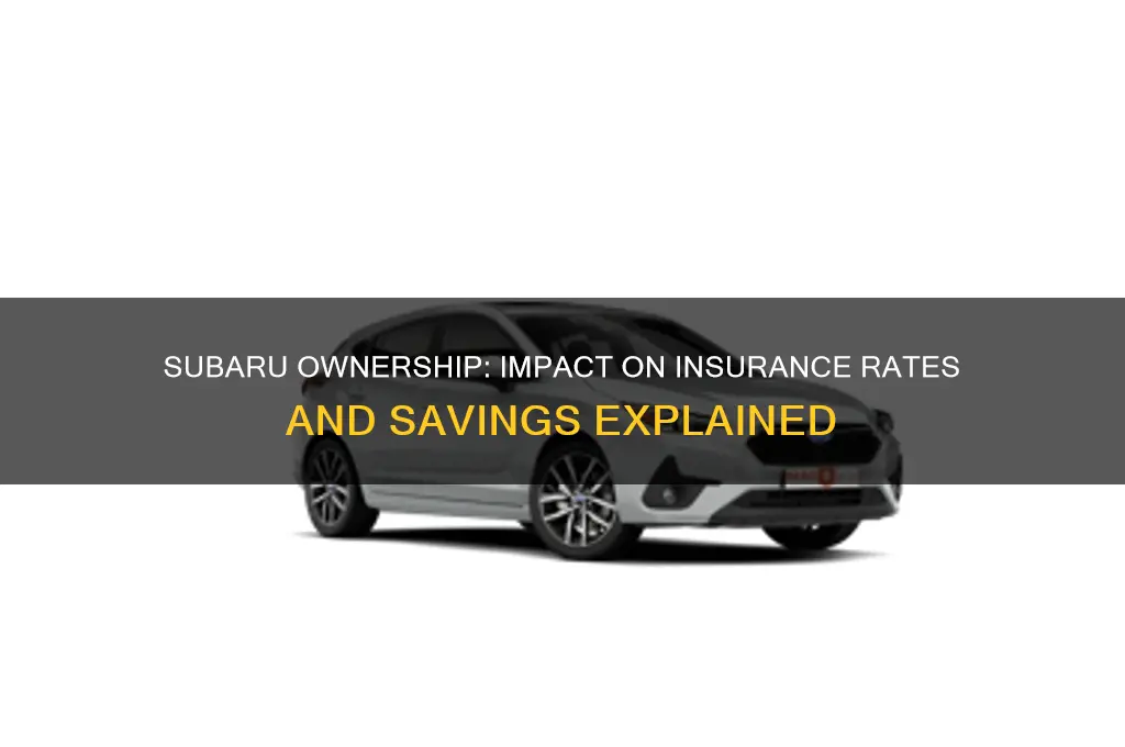 does a subaru lower your insurance
