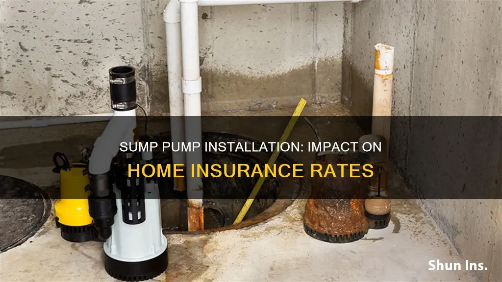does a sump pump make house insurance go up