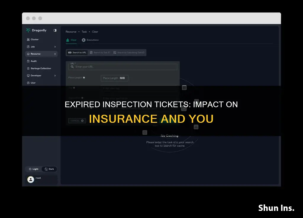 does a ticket for expired inspection affect insurance