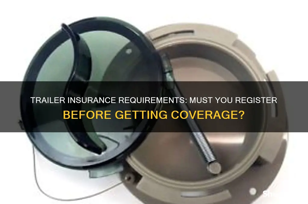 does a trailer have to be registered to be insured