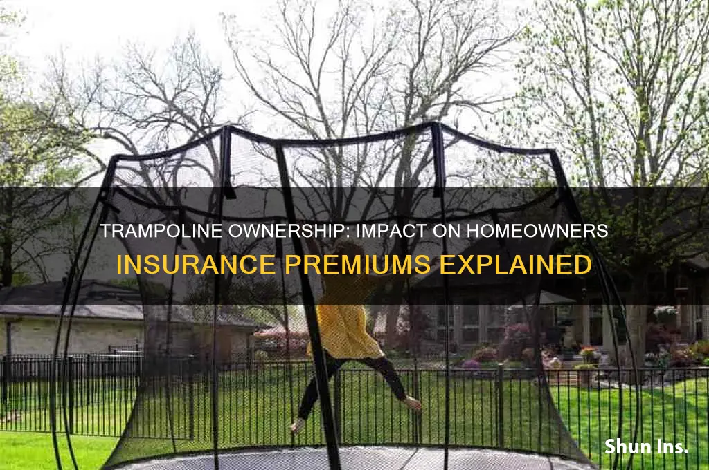 does a trampoline increase insurance