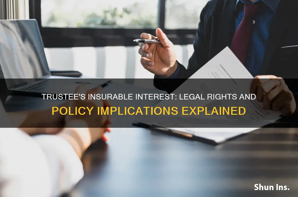 does a trustee have insurable interest