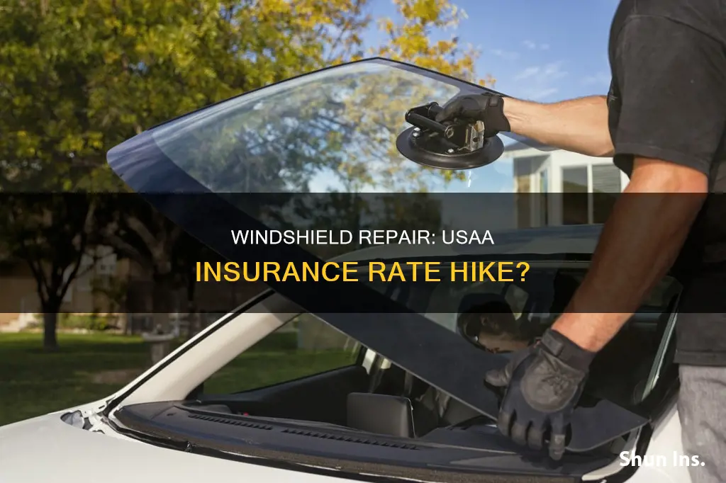 does a windshield repair increase insurance rate with usaa