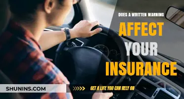 How Written Warnings Impact Your Insurance Rates