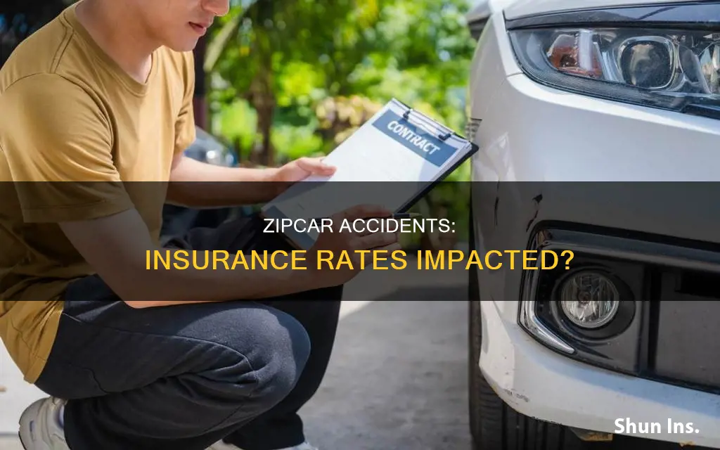 does a zipcar accident impact insurance rates later
