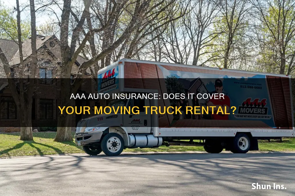 does aaa auto insurance cover moving truck rental