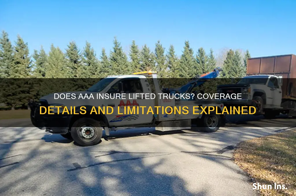 does aaa insure lifted trucks