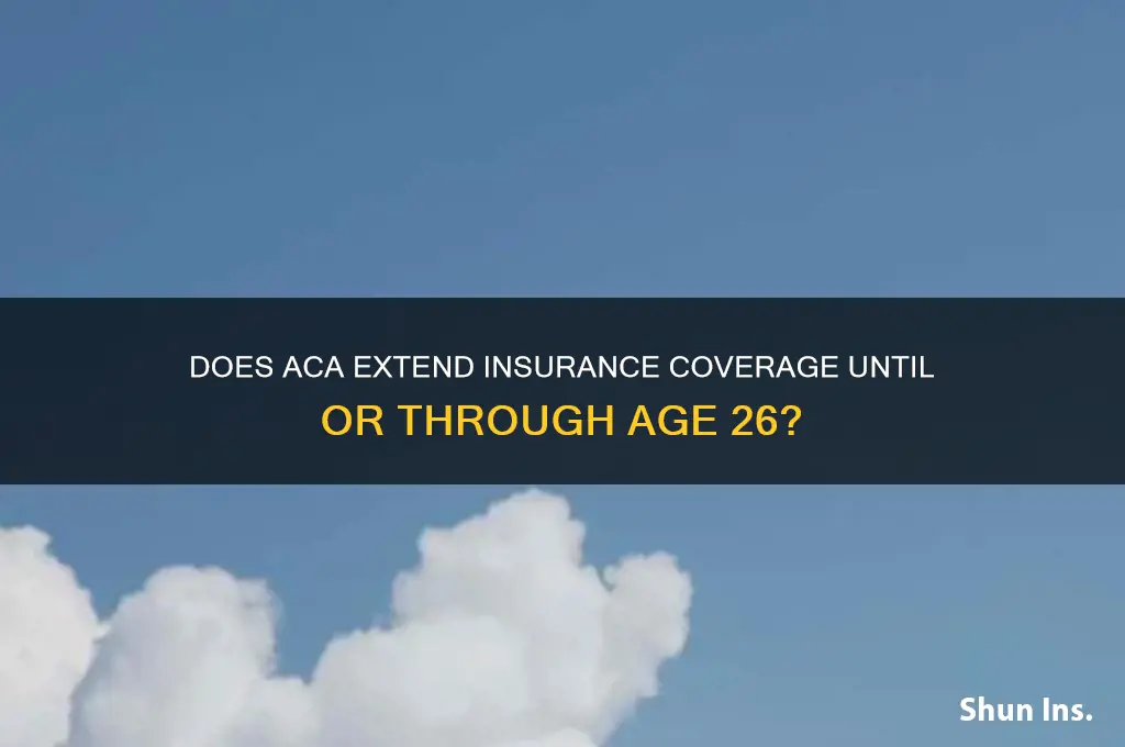 does aca allow insurance up to or thru 26