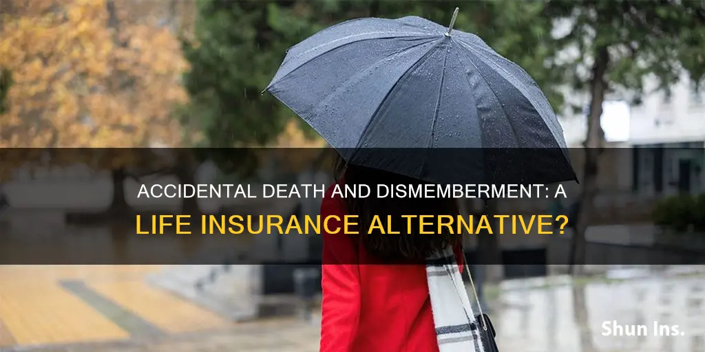 does accidental death and dismembermant replace life insurance