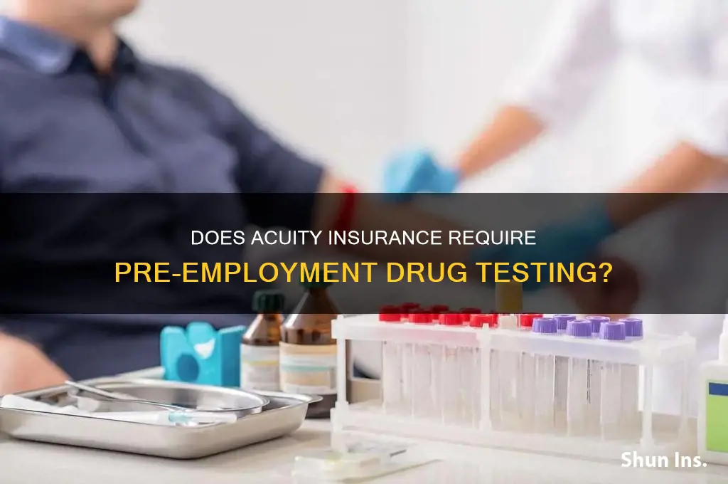 does acuity insurance drug test