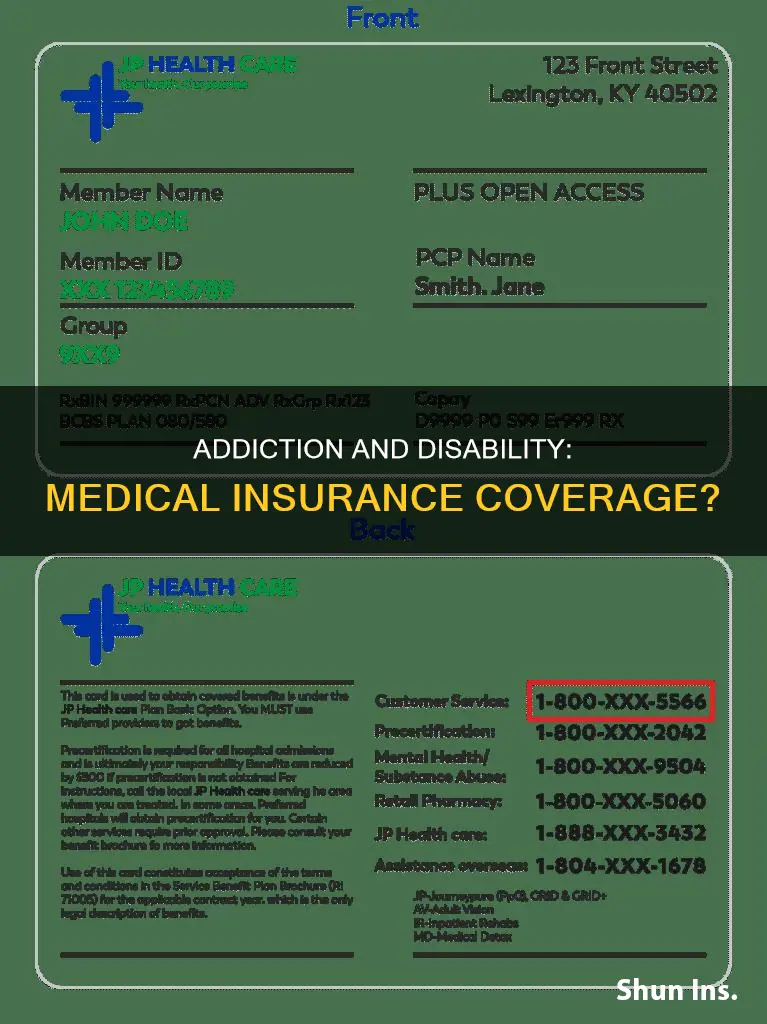 does addiction qualify as a disability for medical insurance