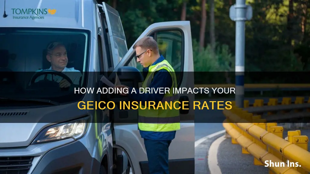 does adding driver increase insurance geico