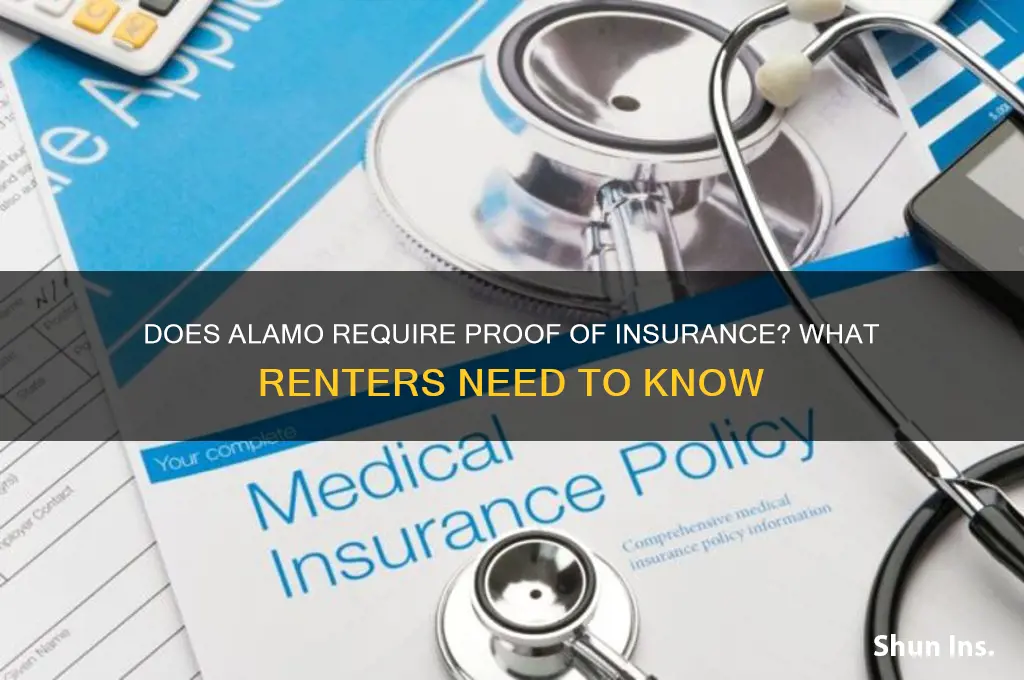 does alamo ask for proof of insurance