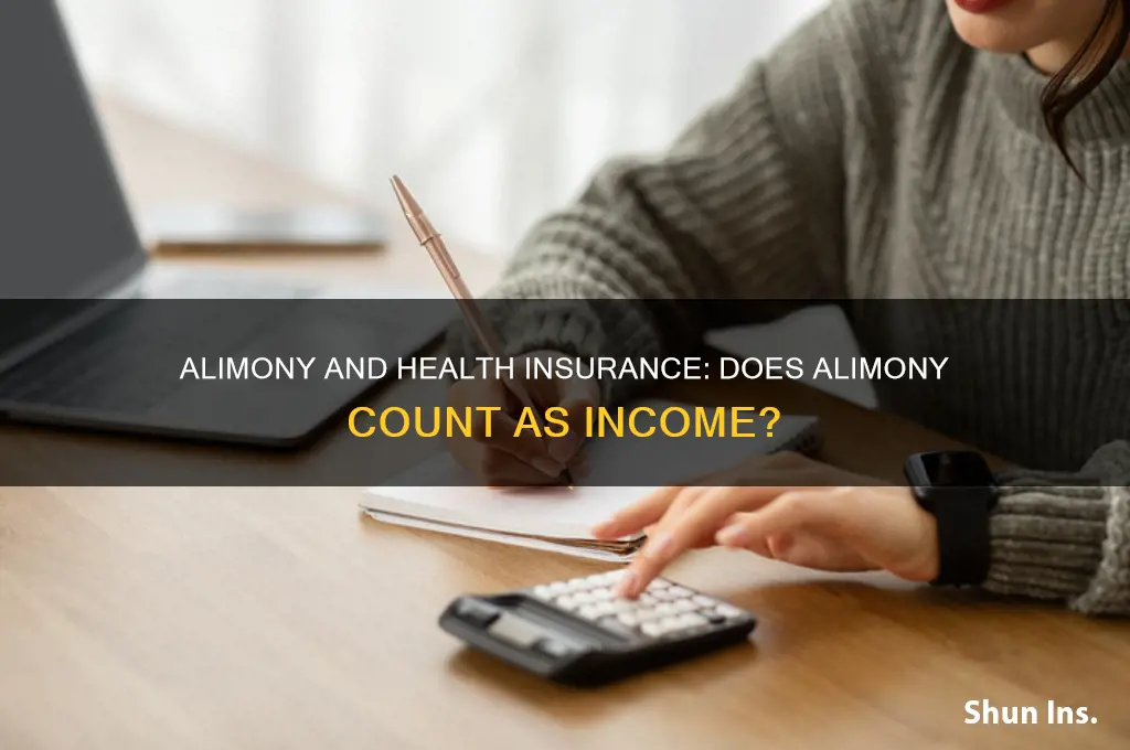 does alimony count as income for health insurance