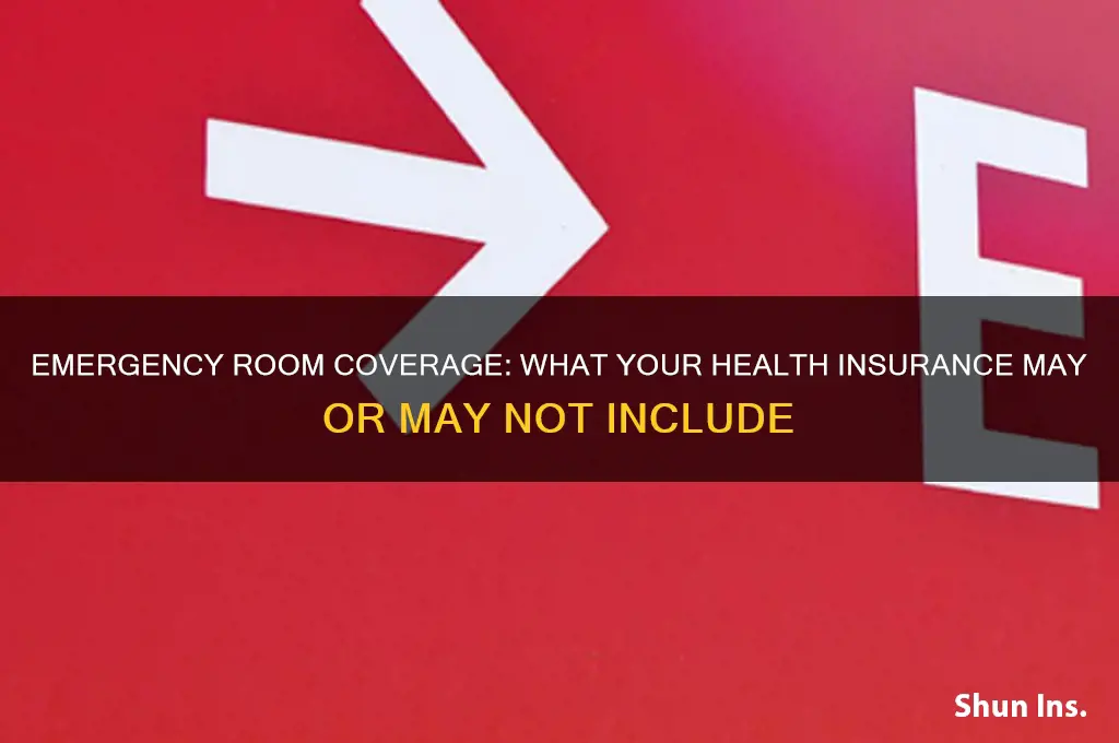 does all health insurance cover emergency room visits