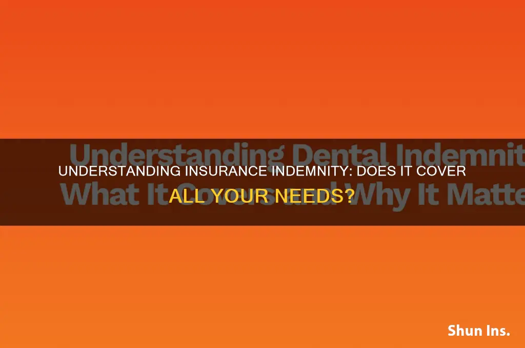 does all insurance indemnity
