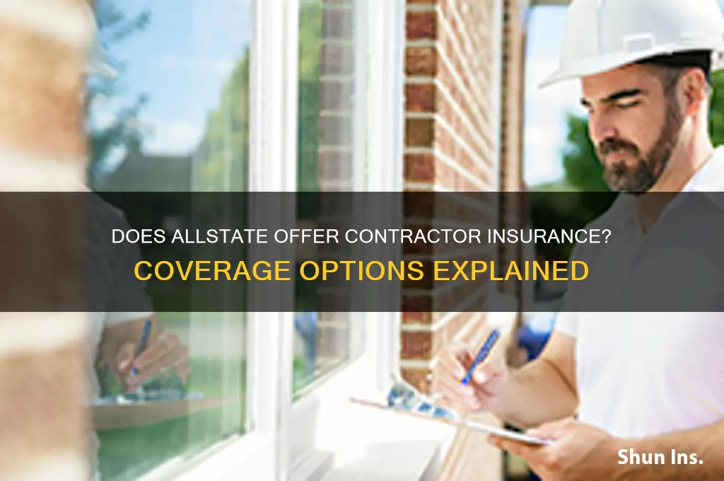 does allstate do insurance for contractorsl