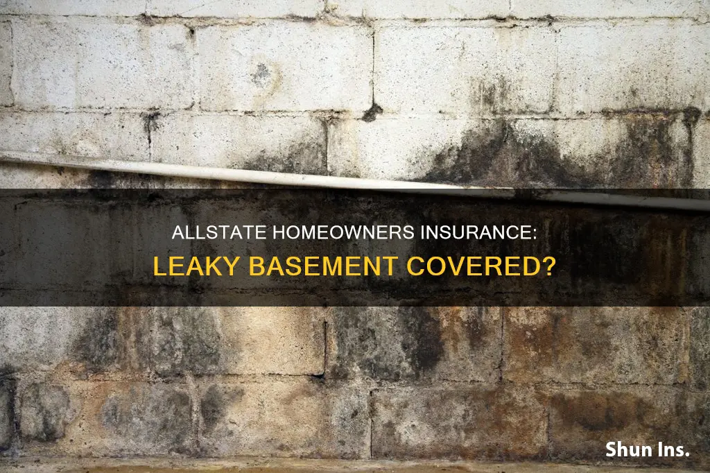 does allstate homeowners insurance cover leaky basement