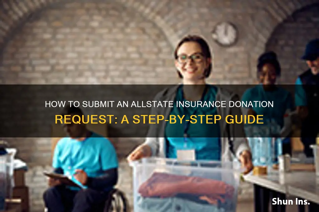 does allstate insurance donation request