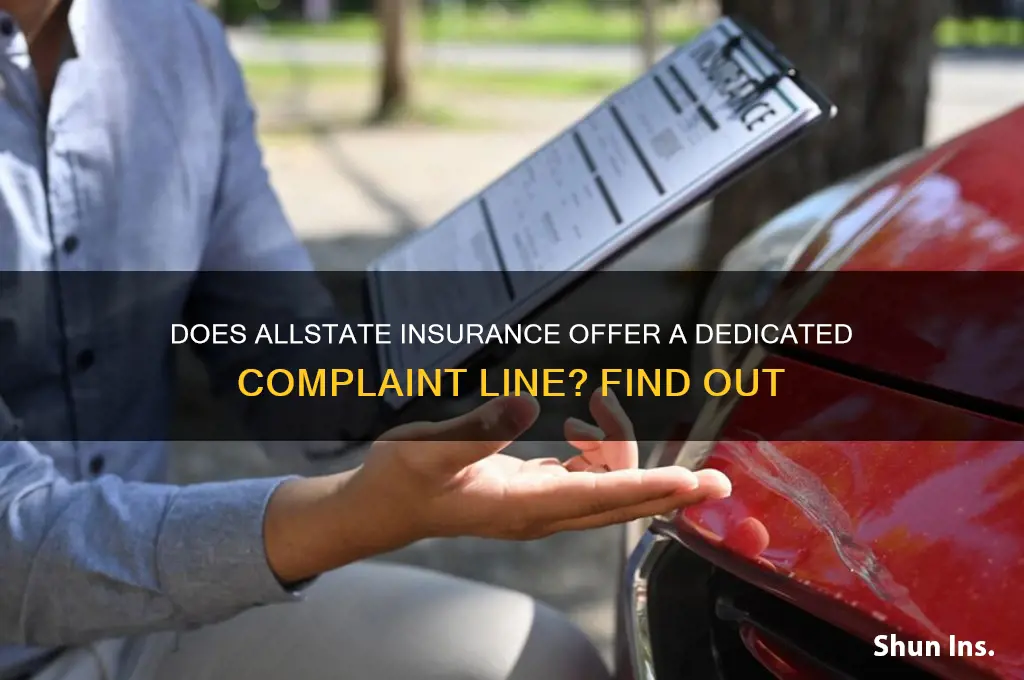does allstate insurance have a complaint line
