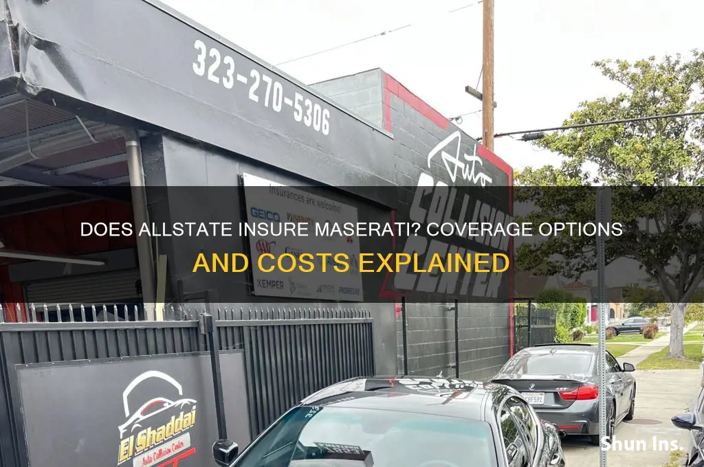 does allstate insure maserati