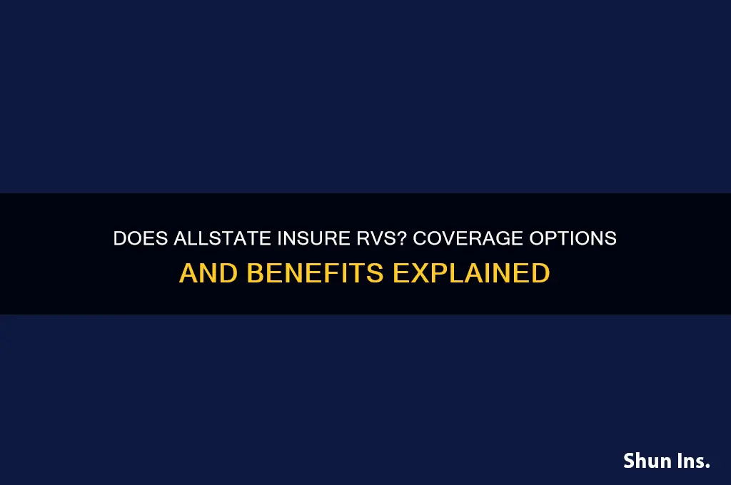 does allstate insure rvs