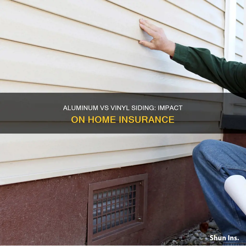 does aluminum vs vinyl siding show on homeowners insurance