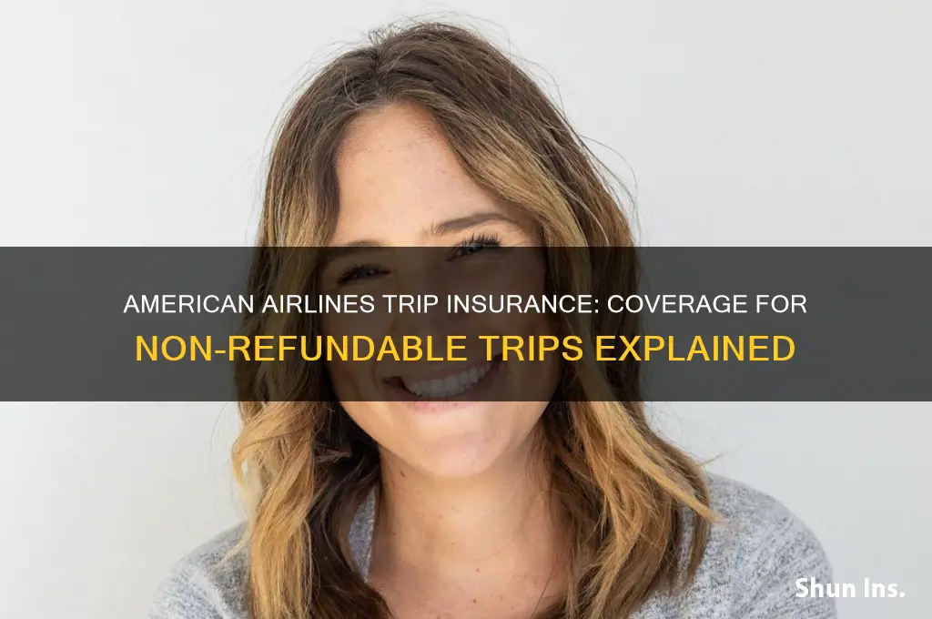 does american airlines have trip insurance for non refundable trips