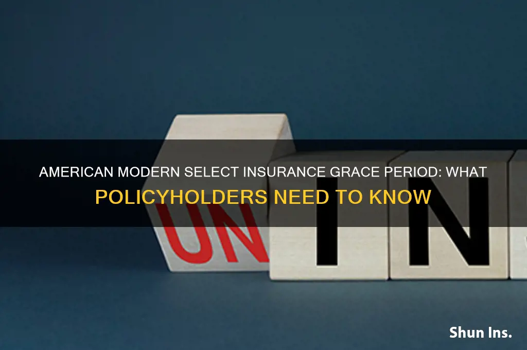 does american modern select insurance have a grace period