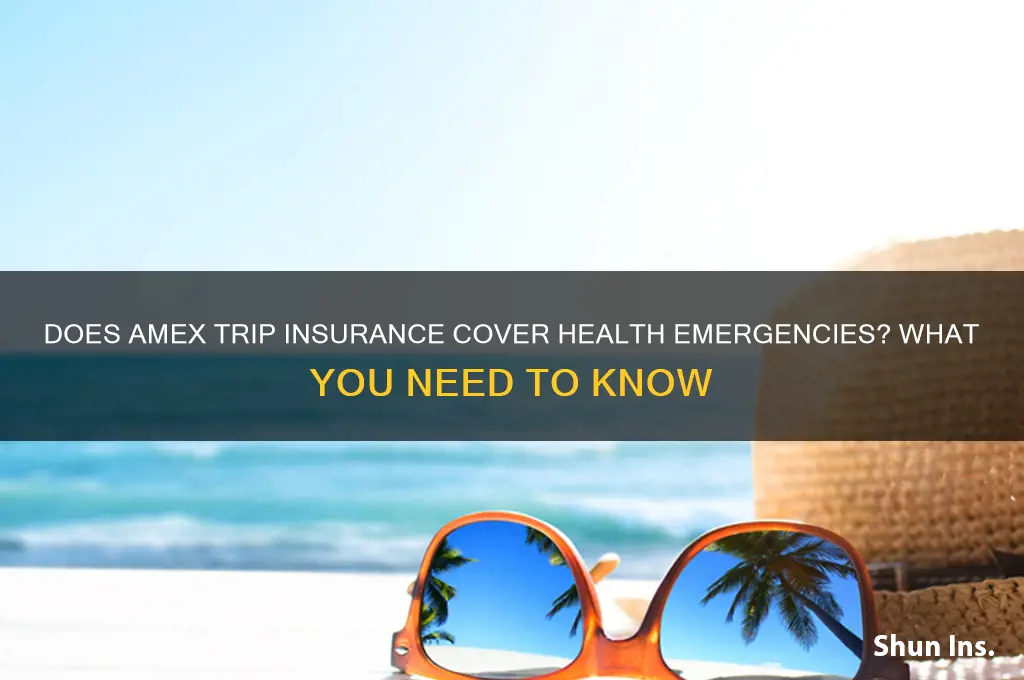 does amex trip insurance cover health events