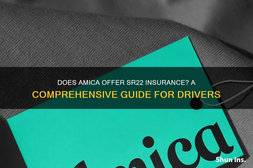 does amica do sr22 insurance