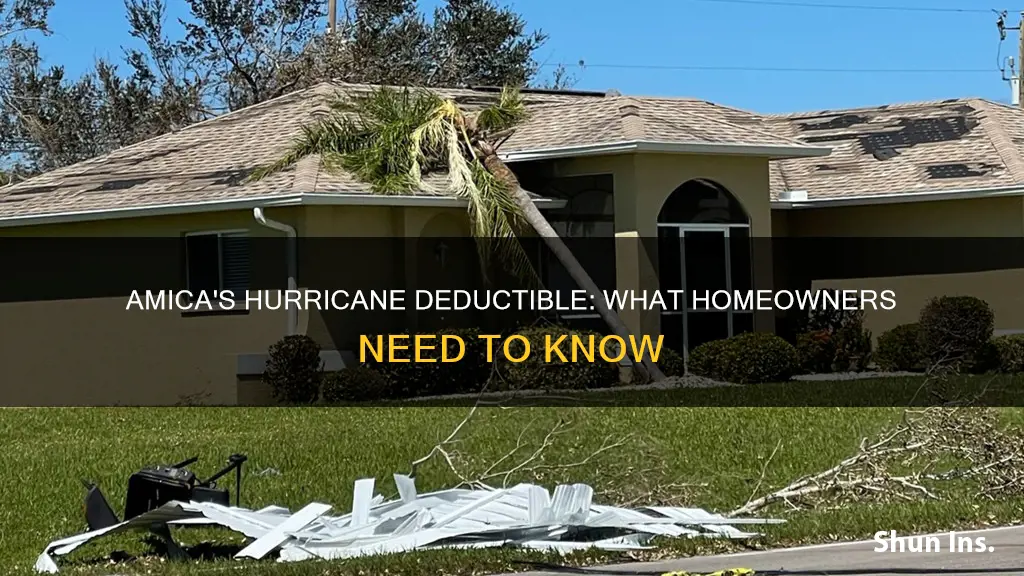 does amica homeowners insurance have hurricane deductibles