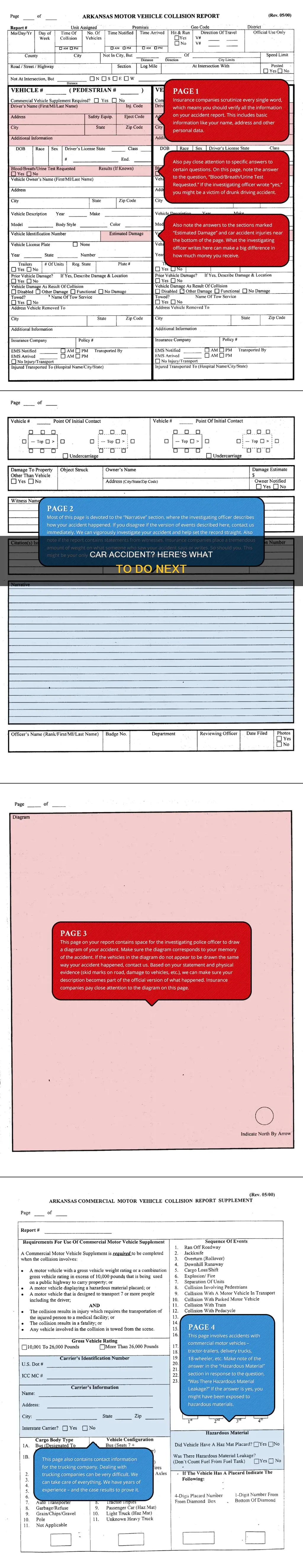 does an accdient report of the others persons insurance information