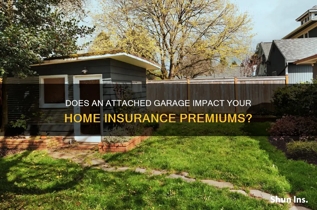 does an attached garage raise insurance