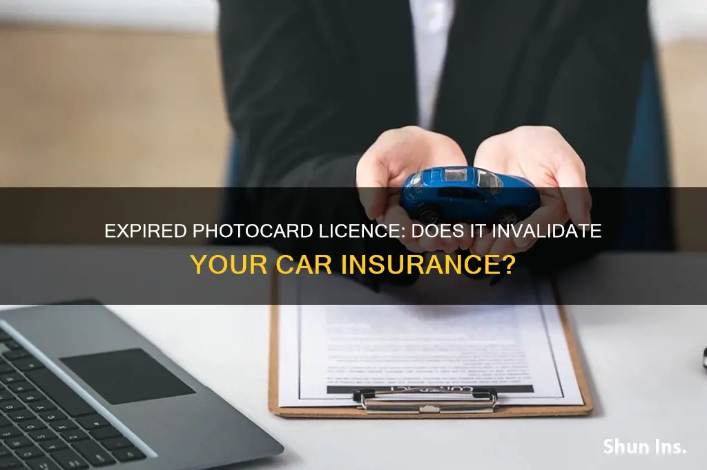 does an expired photocard licence invalidate insurance