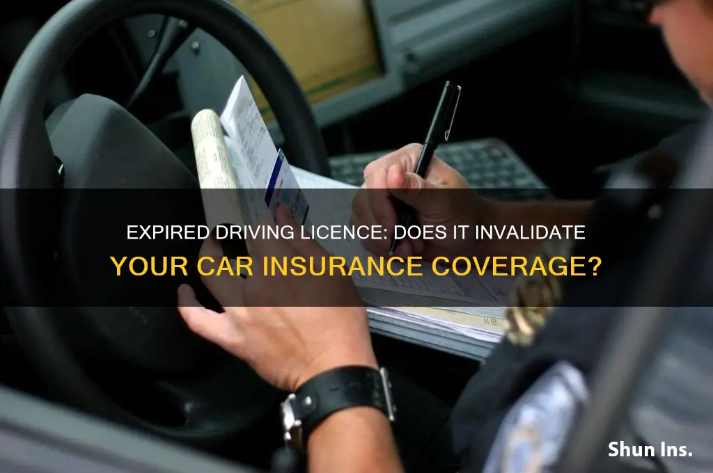 does an out of date driving licence invalidate insurance