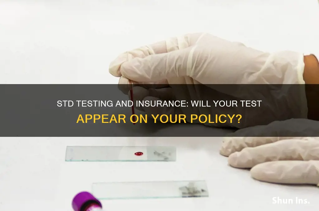 does an std test show up on insurance