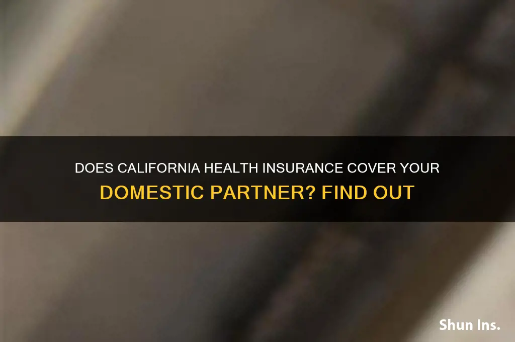 does any health insurance in ca cover my domestic partner