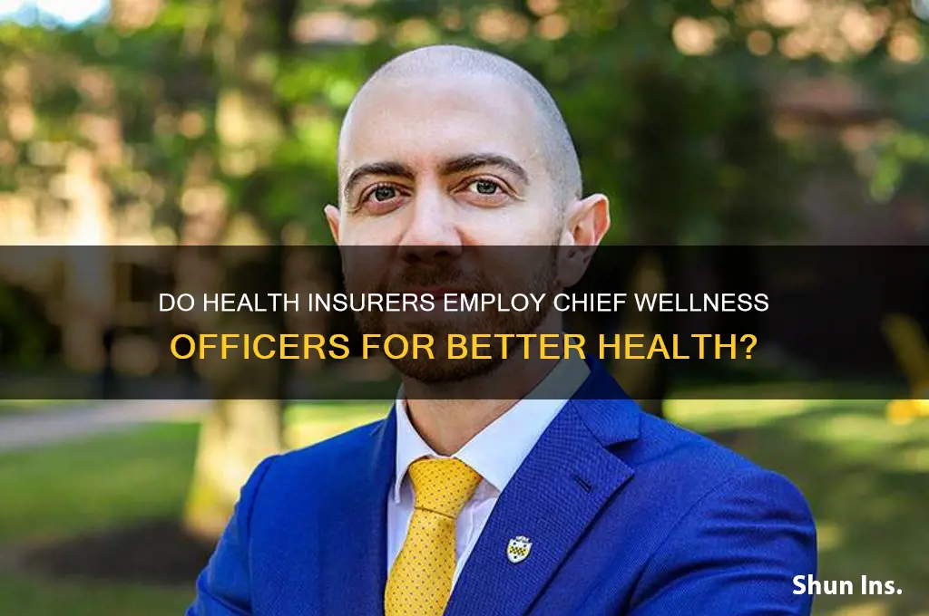 does any health insurer have a chief wellness officer