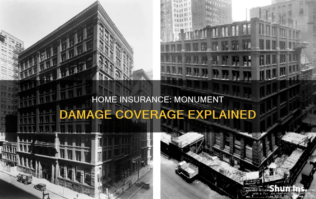 does any homeowners insurance cover damaged monuments