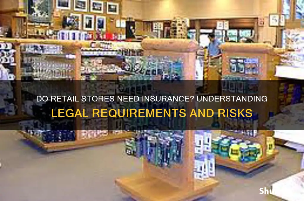 does aretail store have to have insurance