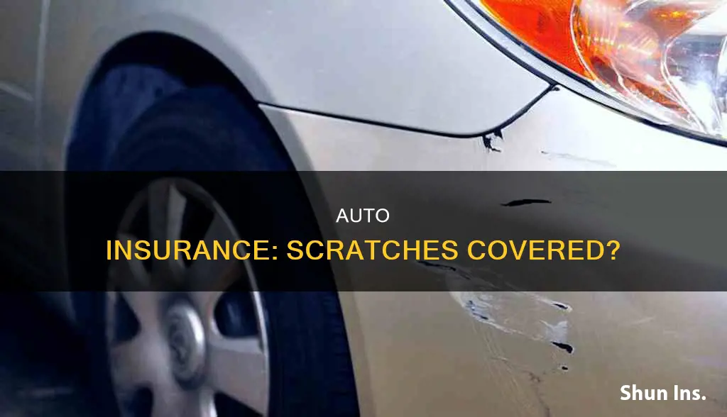 does auto insurance cover scratches