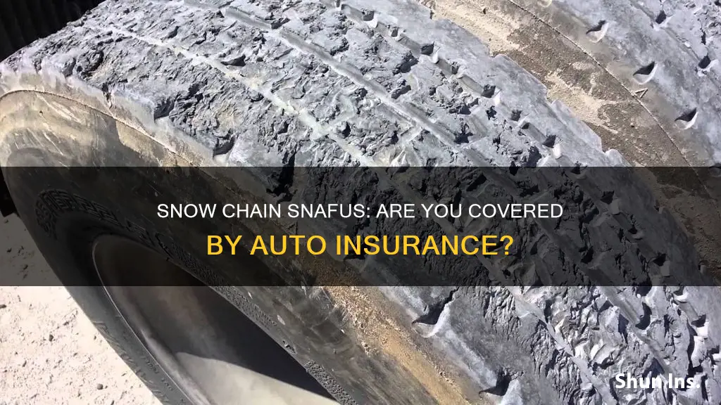 does auto insurance cover snow chain damage