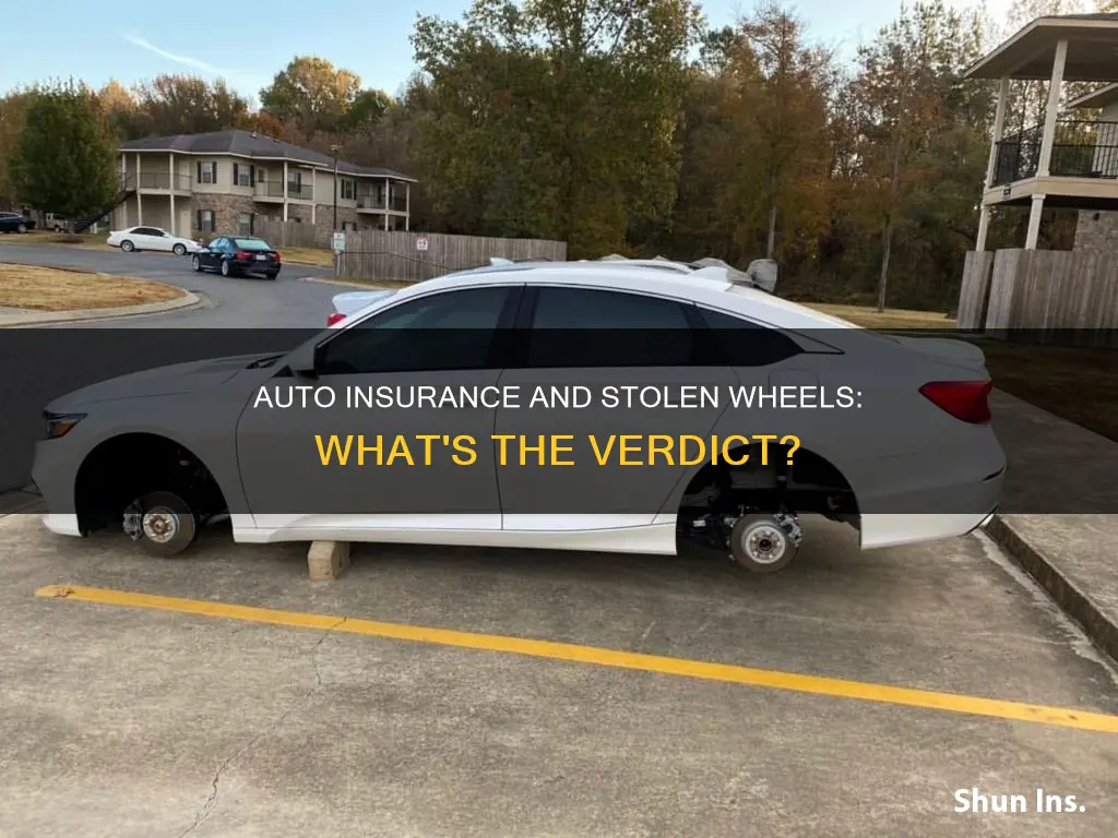 does auto insurance cover stolen wheels