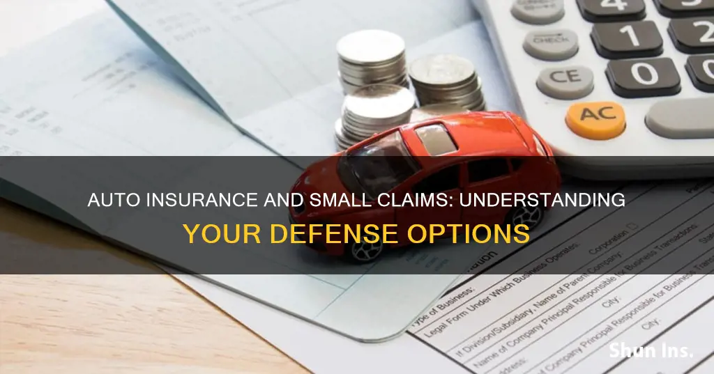 does auto insurance defend you in small claims