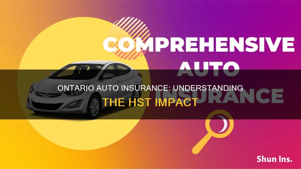 does auto insurance have hst ontario