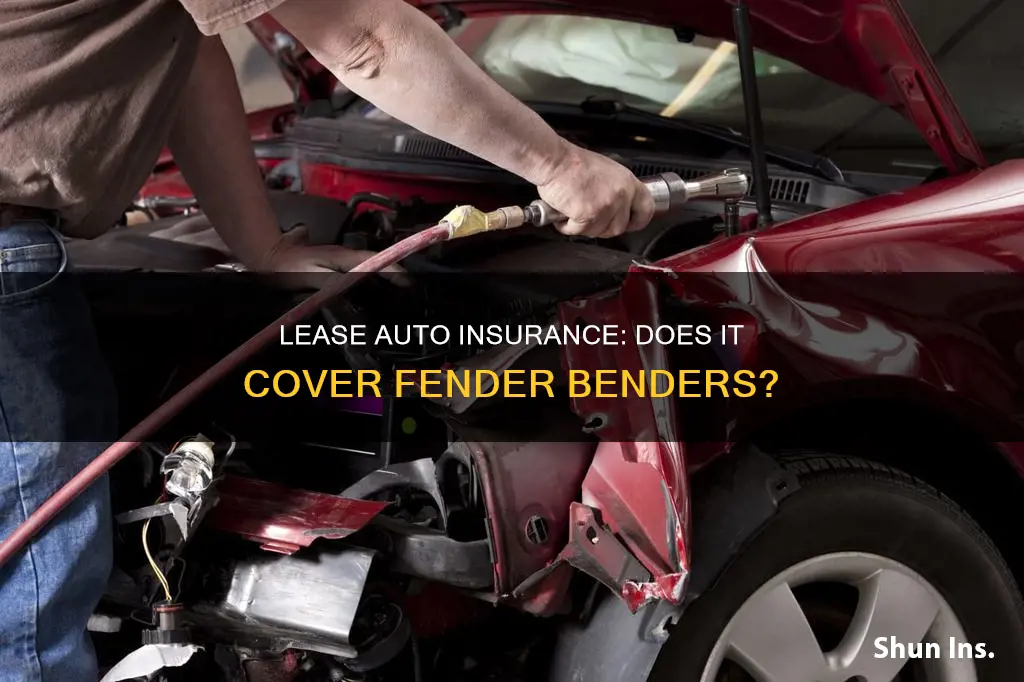 does auto insurance on a lease cover fender damage