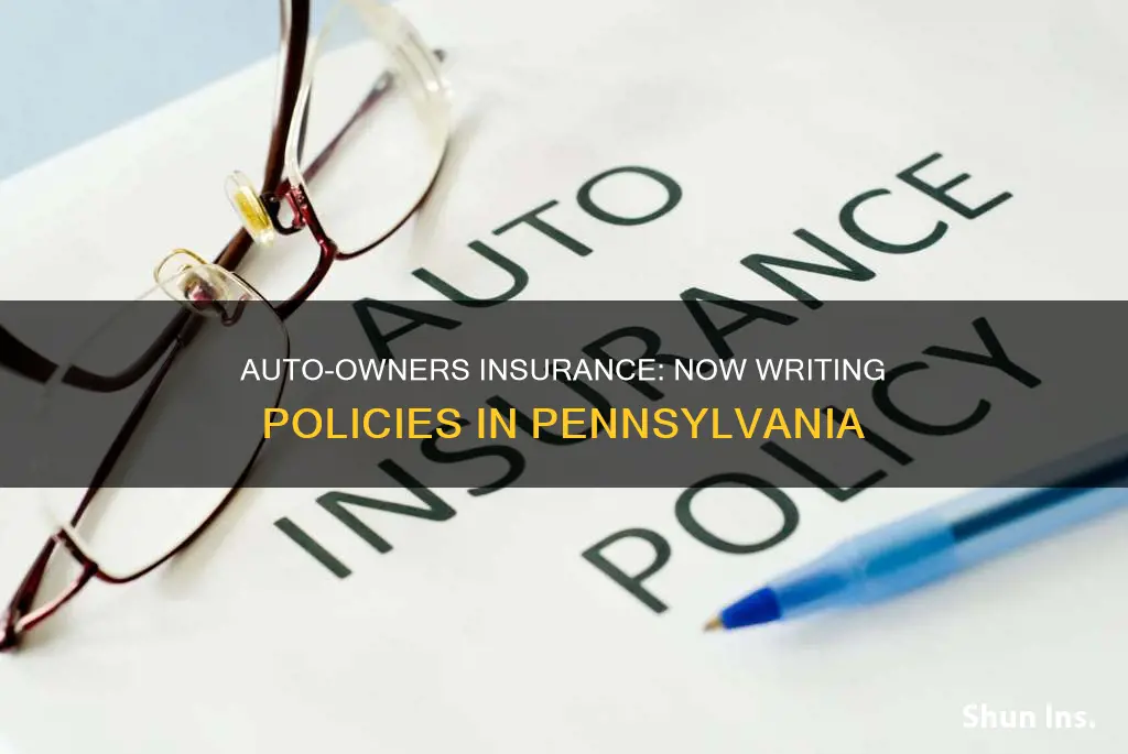 does auto owners insurance write in pa